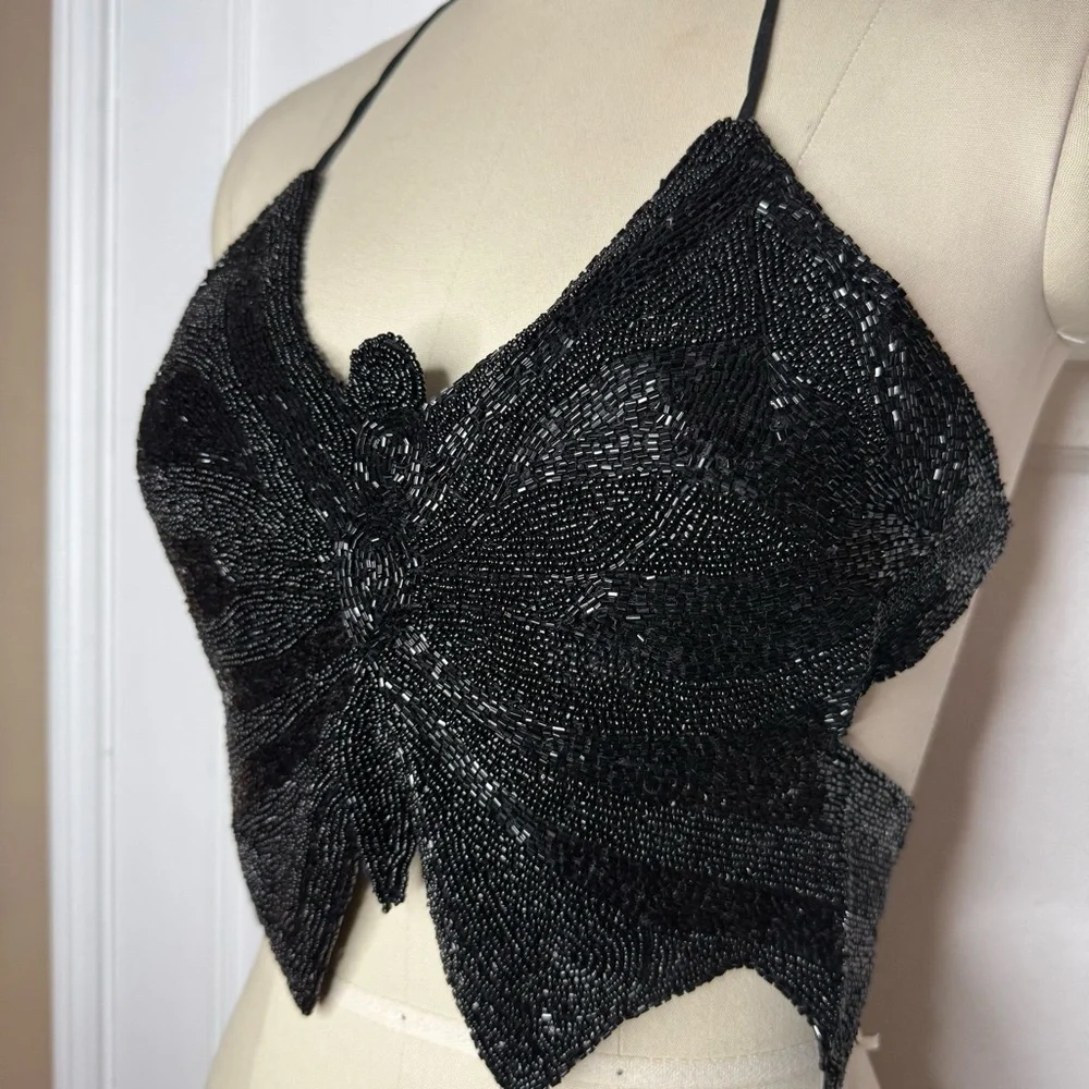 Beaded butterfly top - Picture 5 of 8